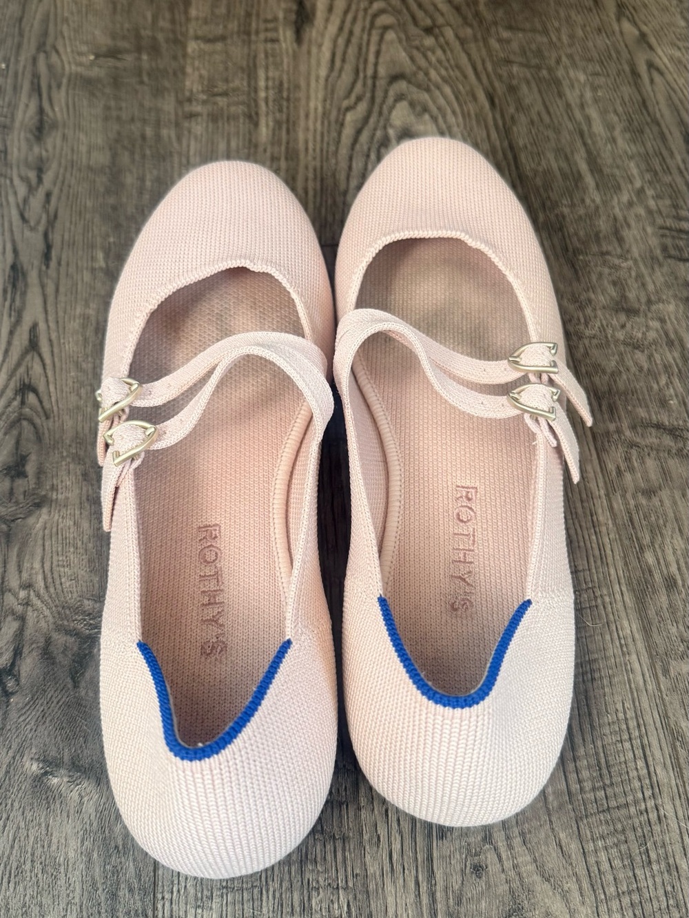 Rothy’s Blush Pink Mary Jane Flats - Picture 2 of 5